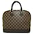 Louis Vuitton Alma Handbag Brown Damier ebene Cloth  ref.1535441