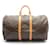 Bolsa Boston Monogram Keepall 55 da Louis Vuitton Marrom Lona  ref.1535451