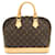 Louis Vuitton Alma PM Handbag Brown Cloth  ref.1535461