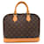 Bolsa Louis Vuitton Alma Marrom Couro envernizado Lona Plástico  ref.1535468