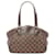 Bolsa de Ombro Louis Vuitton Verona PM Marrom Couro Lona Plástico  ref.1535469