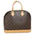 Bolsa Alma Louis Vuitton Marrom Couro envernizado Lona Plástico  ref.1535490