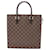 Bolsa tote Louis Vuitton Venice PM Damier Ebene Marrom Couro Lona Plástico  ref.1535496