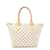 Bolsa tote Saleya PM Damier Azur da Louis Vuitton Branco Couro Lona  ref.1535538