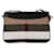 Burberry Black Mega Check Canvas Peyton Crossbody Leather Cloth Pony-style calfskin Cloth  ref.1535575