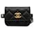 Bolsa de cinto com aba em couro de cabra matelassado preto Chanel Punk Essentials  ref.1535643