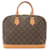 Bolsa de mão Alma PM Monograma Louis Vuitton Marrom Couro Lona  ref.1535699