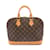 Louis Vuitton Alma PM Monogram Handbag Brown Leather Patent leather  ref.1535708