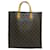 Louis Vuitton Sac Plat Tote Bag Brown Patent leather Cloth Plastic  ref.1535735