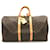 Louis Vuitton Keepall 55 Boston Bag Brown Patent leather Cloth Plastic  ref.1535738