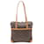 Bolsa de Ombro Louis Vuitton Cousin GM Monograma Marrom Couro Couro envernizado Lona Plástico  ref.1535775