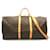 Bolsa Boston Keepall Bandoulière 60 Louis Vuitton Marrom Couro envernizado Lona Plástico  ref.1535793