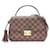 Louis Vuitton Croisette Damier Ebene Handbag Brown Leather Cloth  ref.1535826