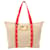 Sac tote Cabas GM Antigua Louis Vuitton Toile Rouge Beige  ref.1535830