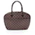 Bolsa Louis Vuitton Saria Horizontal Damier Ebene Marrom Couro Lona  ref.1535855