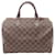 Sac à main Louis Vuitton Speedy 30 Damier Ebene Cuir Toile Plastique Marron  ref.1535863