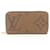 Zippy Louis Vuitton Brown Long Wallet Leather Cloth  ref.1535903