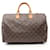 Bolsa de mão Louis Vuitton Speedy 40 Monograma Marrom Couro Lona Plástico  ref.1535940