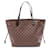 Louis Vuitton Neverfull MM Damier Ebene Tote Bag Brown Leather Cloth  ref.1535961