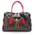 Bolsa Tote Tuileries da Louis Vuitton Marrom Preto Vermelho Couro Lona  ref.1535980