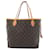 Bolsa tote Neverfull MM da Louis Vuitton Marrom Bege Lona  ref.1535982