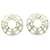 Louis Vuitton Diamond Stud Earrings in White Gold Golden  ref.1536002