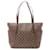 Bolsa tote Louis Vuitton Totally MM Damier Ebene Marrom Couro Lona Plástico  ref.1536011