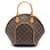 Louis Vuitton Ellipse MM Monogram Handbag Brown Leather Patent leather Cloth Plastic  ref.1536031