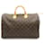 Sac à main Louis Vuitton Speedy 40 Cuir vernis Toile Plastique Marron  ref.1536069