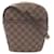 Bolso de Hombro Damier Ebene Ipanema PM de Louis Vuitton Castaño Cuero Lienzo Plástico  ref.1536077