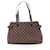 Louis Vuitton Batignolles Horizontal Damier Ebene Shoulder Bag Brown Leather Cloth  ref.1536090