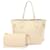 Louis Vuitton Neverfull MM Monogram Empreinte Crème Tote Bag Cream Cloth  ref.1536091