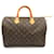 Bolsa Louis Vuitton Speedy 35 Marrom Lona  ref.1536159