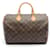 Sac à main Louis Vuitton Speedy 35 Monogram Cuir Cuir vernis Toile Plastique Marron  ref.1536184