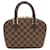 Sac à main Saria Louis Vuitton Toile Marron Damier ebène  ref.1536187