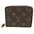 Zippy Louis Vuitton Monogram Coin Purse Brown Cloth  ref.1536194