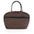 Louis Vuitton Saria Horizontale Damier Ebene Handtasche Braun Leder Leinwand  ref.1536196