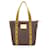 Louis Vuitton Cabas MM Antigua Blanc Tote Bag Brown Khaki Leather Cloth  ref.1536221