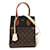 Louis Vuitton Fold Tote MM 2way Shoulder Bag Brown Patent leather Cloth Plastic  ref.1536264