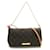 Louis Vuitton Favorite MM Shoulder Bag Brown Patent leather Cloth Plastic  ref.1536276