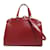 Louis Vuitton MM Shoulder Bag Red Fuschia Leather Cloth Plastic  ref.1536281