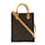 Schultertasche Petite Sac Plat Louis Vuitton Braun Leder Lackleder  ref.1536282