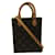 Schultertasche Petite Sac Plat Louis Vuitton Braun Lackleder Leinwand Kunststoff  ref.1536283