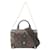 Louis Vuitton Petite Malle Souple Handbag Brown Black Leather Cloth Plastic  ref.1536286