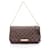 Louis Vuitton Favorite MM Handtasche Braun Damier ebene Leder Leinwand Kunststoff  ref.1536288