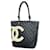 Sac tote Chanel Cambon en agneau noir Cuir  ref.1536347