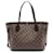 Sac tote Louis Vuitton Neverfull PM Damier Ebene Cuir Toile Marron  ref.1536404