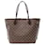 Louis Vuitton Neverfull MM Damier Ebene Tote Bag Brown Leather Cloth  ref.1536406