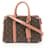 Louis Vuitton Soufflot NV BB Monogram Peche Handbag Brown Pink Leather Patent leather  ref.1536423