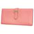 Hermès Hermes Long Wallet Bearn Soufflet in Rose Confetti Pink Diamond  ref.1536462